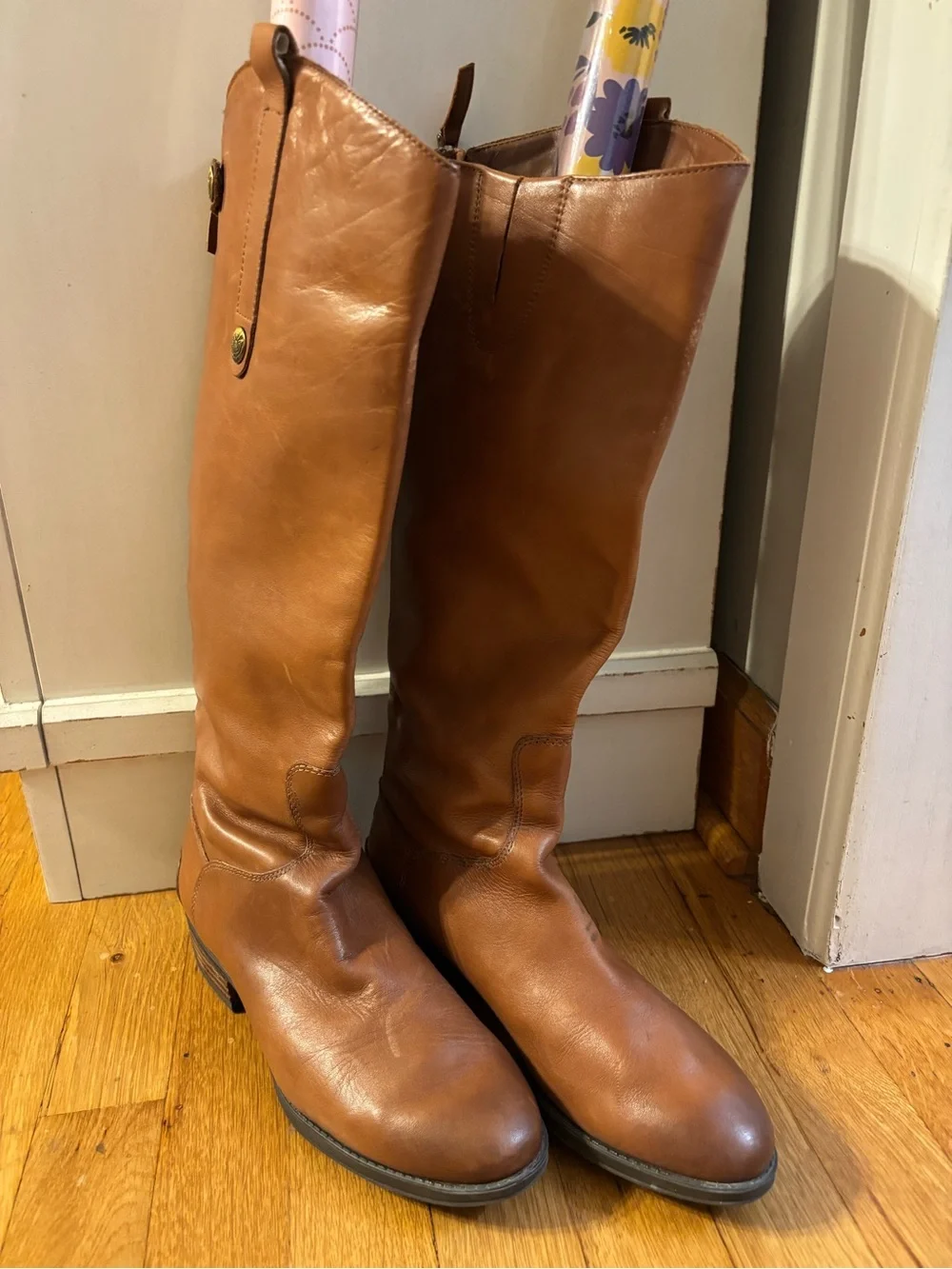 Sam Edelman Women’s Tall Riding Boots in Brown - Classic Leather 8 M